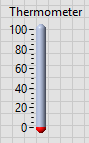 LabVIEW thermometer indicator